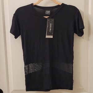 NWT Terez Mesh Panel T-Shirt